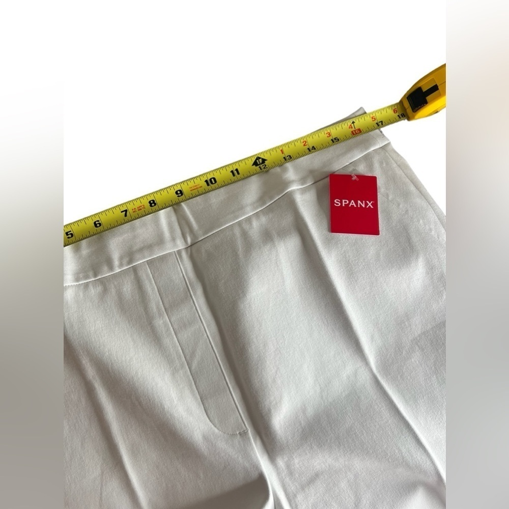 Spanx On-the-go White Ankle Slim Straight Pants - Picture 6 of 13